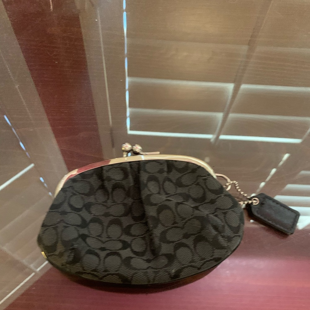 Black Coach coin wallet